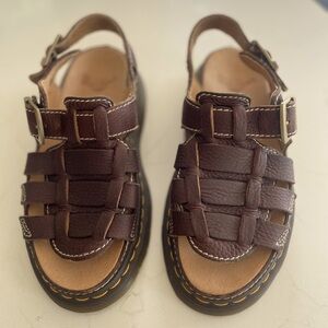 Dr Marten’s Fisherman Sandals.                     size 6US mens/7US womens